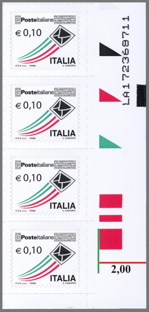 le nove tirature del 10 cent di posta italiana