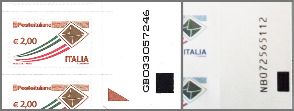 Piazze d'Italia codice alfanumerico e tirature